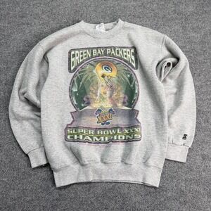 Vtg 1997 starter Green Bay packers Super Bowl crewneck size youth 18-20